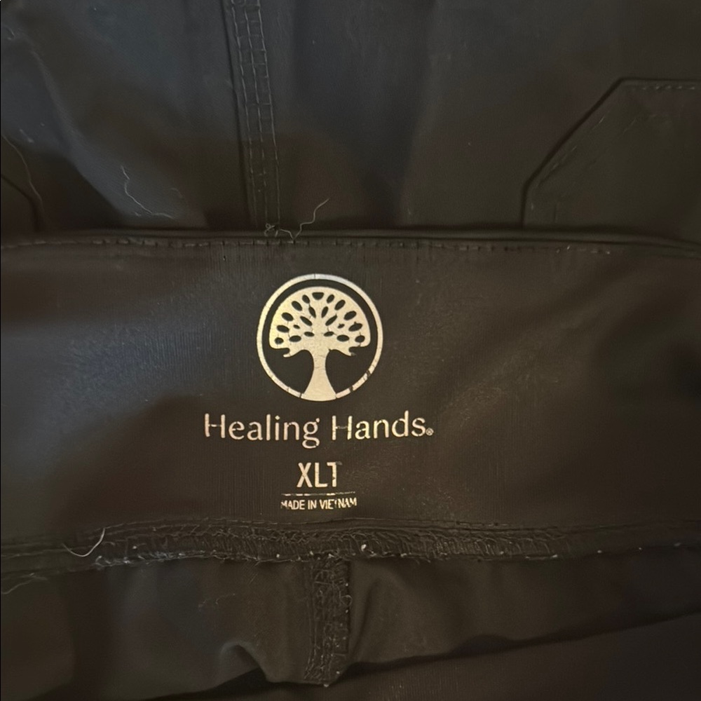 Healing Hands Black Apparel with Tree Logo